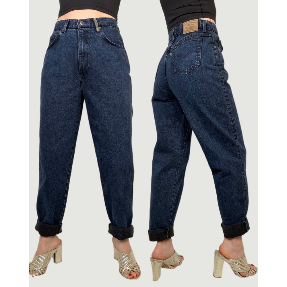 Levi's 900‎ Series Jeans Dark Wash High Rise Waist Silver Tab Vintage 90s 27